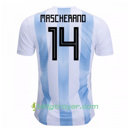 Billige Fotballdrakter Argentina Mascherano 14 VM 2018 Hjemmedraktsett